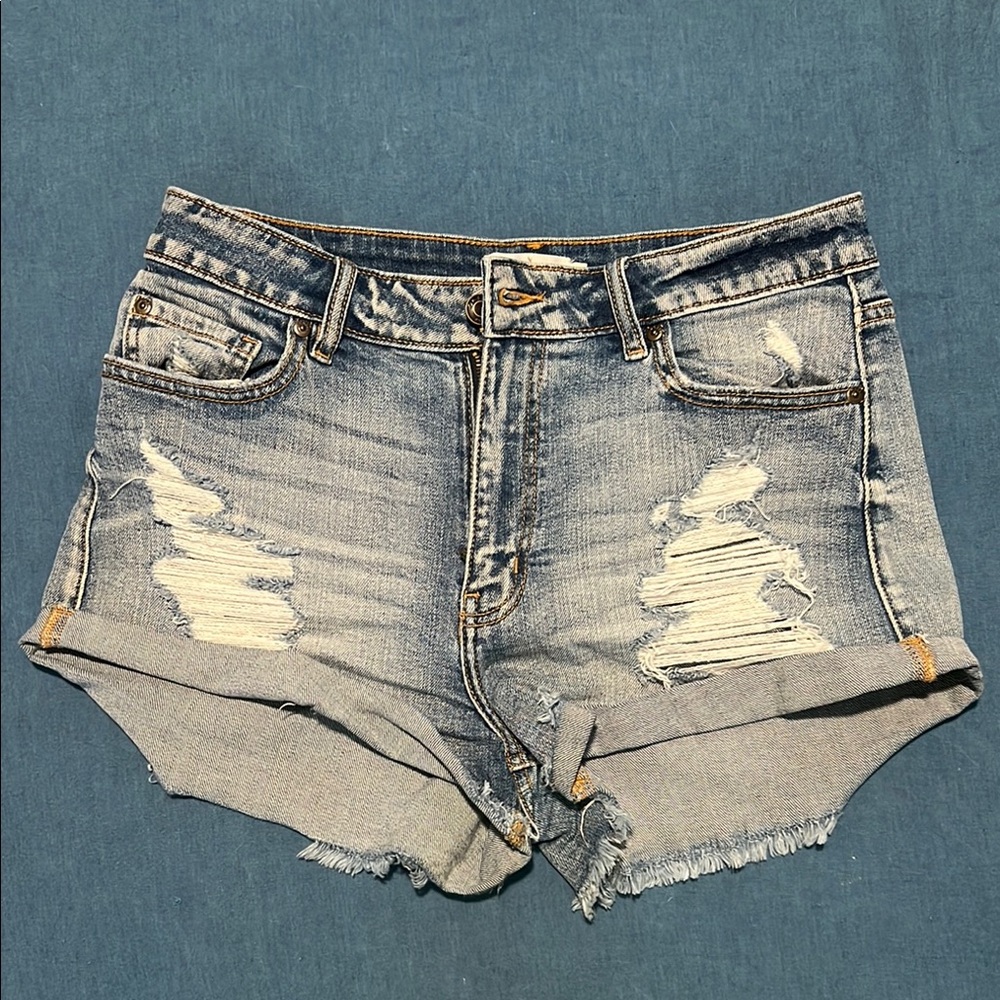 Denim Distressed Women Shorts